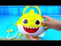 115 min baby shark satisfying unboxing wowwee baby shark ultimate shipwreck playset asmr