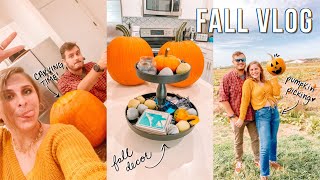 fall day in my life: Pumpkin Picking, Decorating for Fall, + Carving Pumpkins!