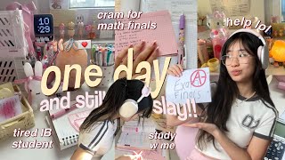 How I STUDY 24hrs BEFORE AN EXAM (and still get an A) STUDY VLOG ₊˚🎀📂⊹cramming,