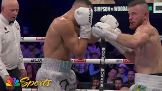 Callum Simpson defeats Steed Woodall after early stoppage | NBC Sports