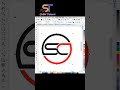 S+C Letters Logo Design In CorelDraw | #shorts #designer #graphics #coreldrawtutorials #logo