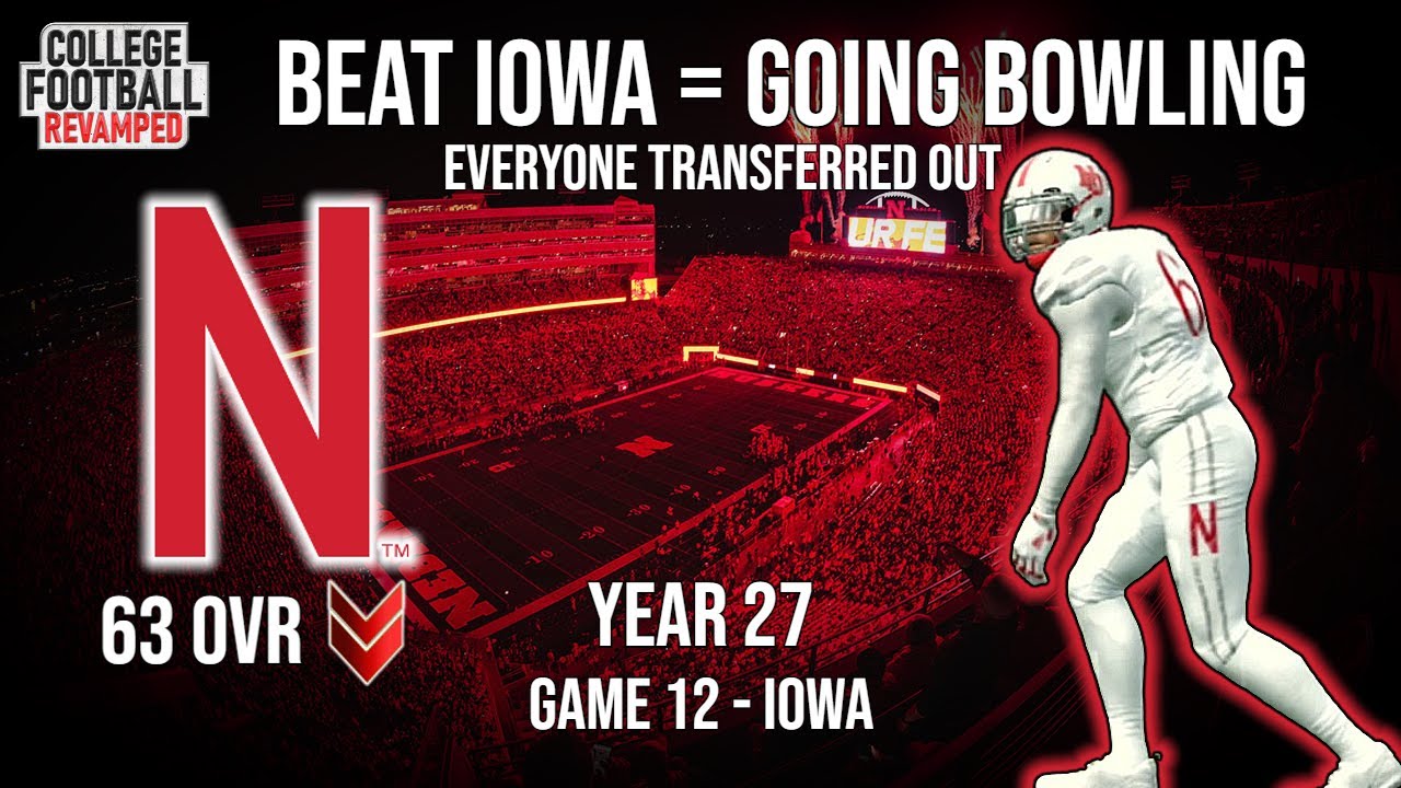 Beat Iowa = Bowl Game | Nebraska | COLLEGE FOOTBALL REVAMPED | Season ...