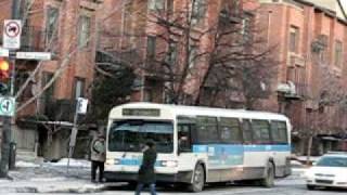 Montreal STM Bus 1991 MCI Classic on Guy Street Griffontown