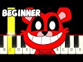 Smile Every Day Song - Smiling Critters - Fast and Slow (Easy) Piano Tutorial - Beginner