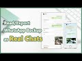 Export WhatsApp Chat   As Real Chats on Phone