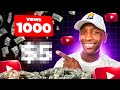 How Much MONEY Do You Get For 1000 Views On YouTube