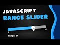 CSS3 + JavaScript Range Slider | Custom Range Slider | FrontendDUDE