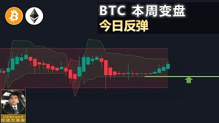 BTC 本周变盘，今日反弹 #btc #eth