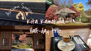 (Eng sub)北鎌倉女ひとり旅vlog/紅葉シーズン/長寿寺/去来庵/こころや/Kamakura/Japan/Trip vlog/ autumn leaf season