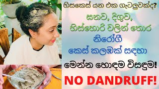 දවස් 7න් දෙගුණයක් වේගයෙන් හිසකෙස් වවාගන්න සිංහල බෙහෙත් වෙදකම | Super hair growth remedy |No Dandruff