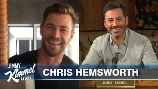 Chris Hemsworth on Quarantine in Australia, Homeschooling Kids & Thor Props
