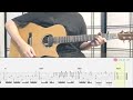 草東沒有派對 山海 吉他譜tab fingerstyle guitar cover