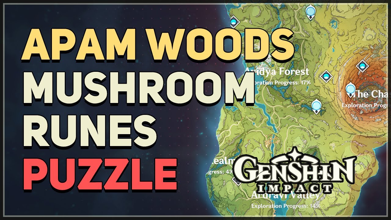 Apam Woods Mushroom Runes Puzzle Genshin Impact - YouTube