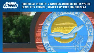 Unofficial results: 2 winners announced for Myrtle Beach City Council; runoff expected for third...