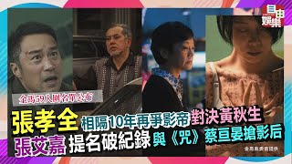 張孝全相隔10年再爭影帝對決黃秋生 張艾嘉提名破紀錄與《咒》蔡亘晏搶影后