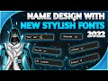 Free Fire Stylish Name Design Tutorial || New Font Style 2022 || Name Change With Stylish Fonts