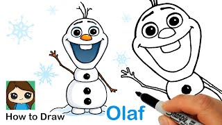 How to Draw Olaf | Disney Frozen