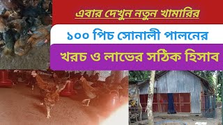 নতুন  খামারির ১০০  সোনালী মুরগী পালনের খরচ ও লাভের সঠিক হিসাব /100 chiken farmin