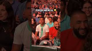 Pereira is having a blast with Belal 🍿 #UFC292