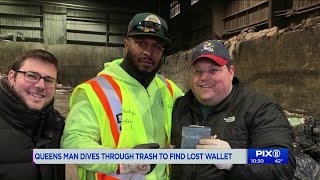 Sanitation workers help Queens man find lost wallet in Newark dump