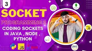 Socket programming with Java Python and Node