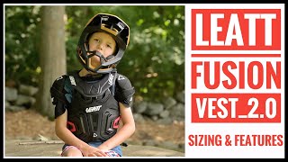 Leatt Fusion Vest 2.0 - Sizing And Function for 8 and 11 year old