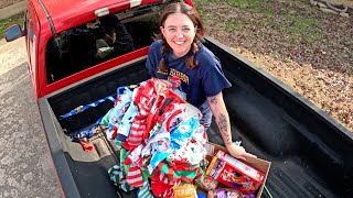 We Found Free Food and a Bag Full of Holiday Onesies in the TRASH!