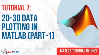 Tutorial: 7 》 2D-3D Data Plotting in Matlab | Graphical Representation | MATLAB Tutorial | Part:1/2