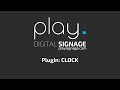 How to use the clock plugin in your digital signage content