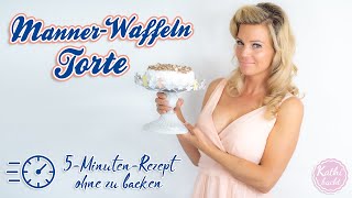 Manner-Waffeln-Torte - Ruck-Zuck-Rezept - 5 Minuten - vegan - KATHI-BACKT.DE