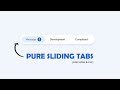 Pure sliding tabs using html and css | Free Source code