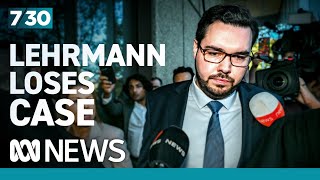 Bruce Lehrmann's defamation case against Network Ten fails | 7.30
