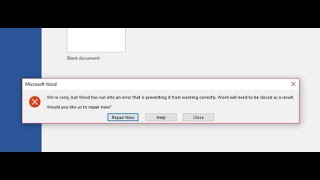 Fix Word, Excel, Power Point Has Run Into An Error That is Preventing it From Working Correctly