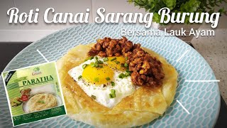 Roti Canai Sarang Burung Viral | Resepi Homemade Mudah \u0026 Cepat Guna Roti Frozen