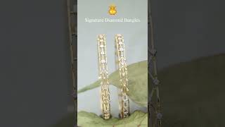 Signature Diamond Bangles #pothysswarnamahal #bangles