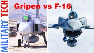 Saab JAS-39 E Gripen vs F-16 Fighting Falcon Comparison