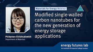Webinar: Modified single-walled carbon nanotubes for a new generation of energy storage applications
