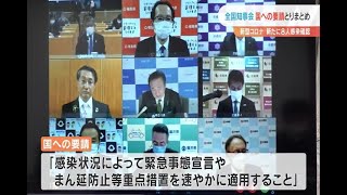 【2022/01/06】福島県新型コロナ新たに８人感染確認　全国知事会国への要請とりまとめ