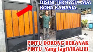 CARA MEMBUAT PINTU DORONG GENDONG ANAKNYA YANG LAGI VIRAL