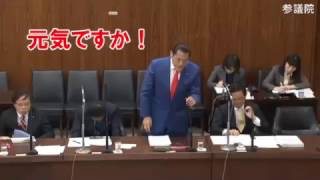 安定のアントニオ猪木議員「元気ですか！」2017_04_20外交防衛委員会