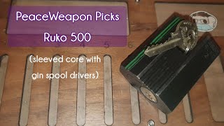 [061] Ruko 500 with sleeved core and gin spools, picked and gutted