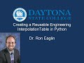EGN3214 Lecture - Interpolated Engineering Lookup Tables