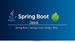 Spring Boot | Spring Cloud Config | Why?