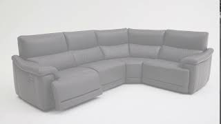 Natuzzi Editions Naples Corner Recliner Sofa