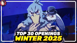 Top 30 Anime Openings of Winter 2025