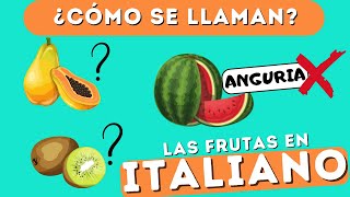 Test de ITALIANO (nivel fácil) LAS FRUTAS