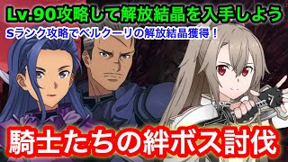 【SAOアリブレ】騎士たちの絆・人界編ボス討伐は超重要！Lv90Sランク攻略できるか挑戦！【アリシゼーション・ブレイディング】