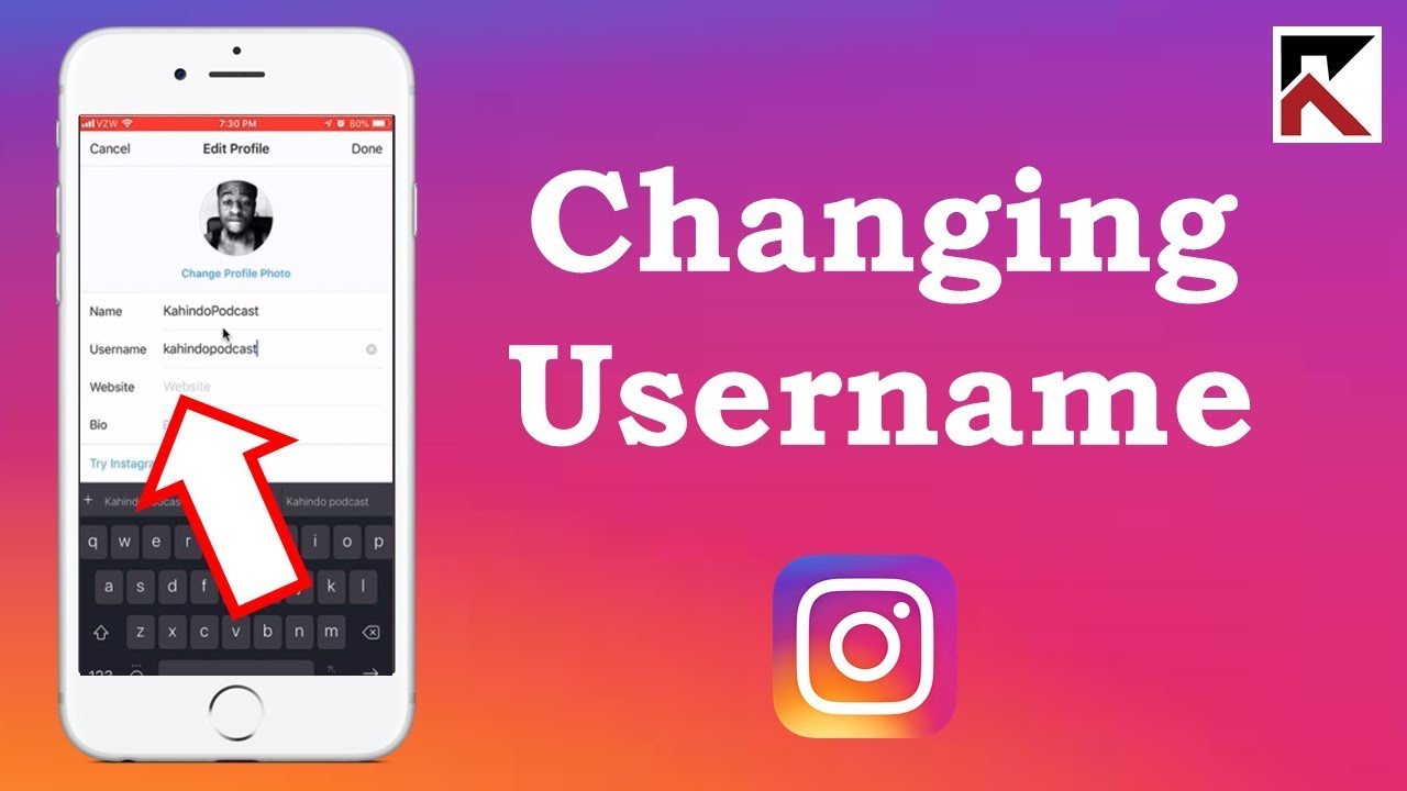 How To Change Instagram Username - YouTube