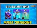 CWL Strongest Attack!! Th12 Super Archer Blimp Clone Mass Dragon Attack Strategy (Clash of Clans)