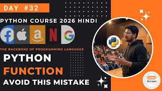 #32 Python Functions in Hindi | Python Functions Deeply Explained |Types of Function in python